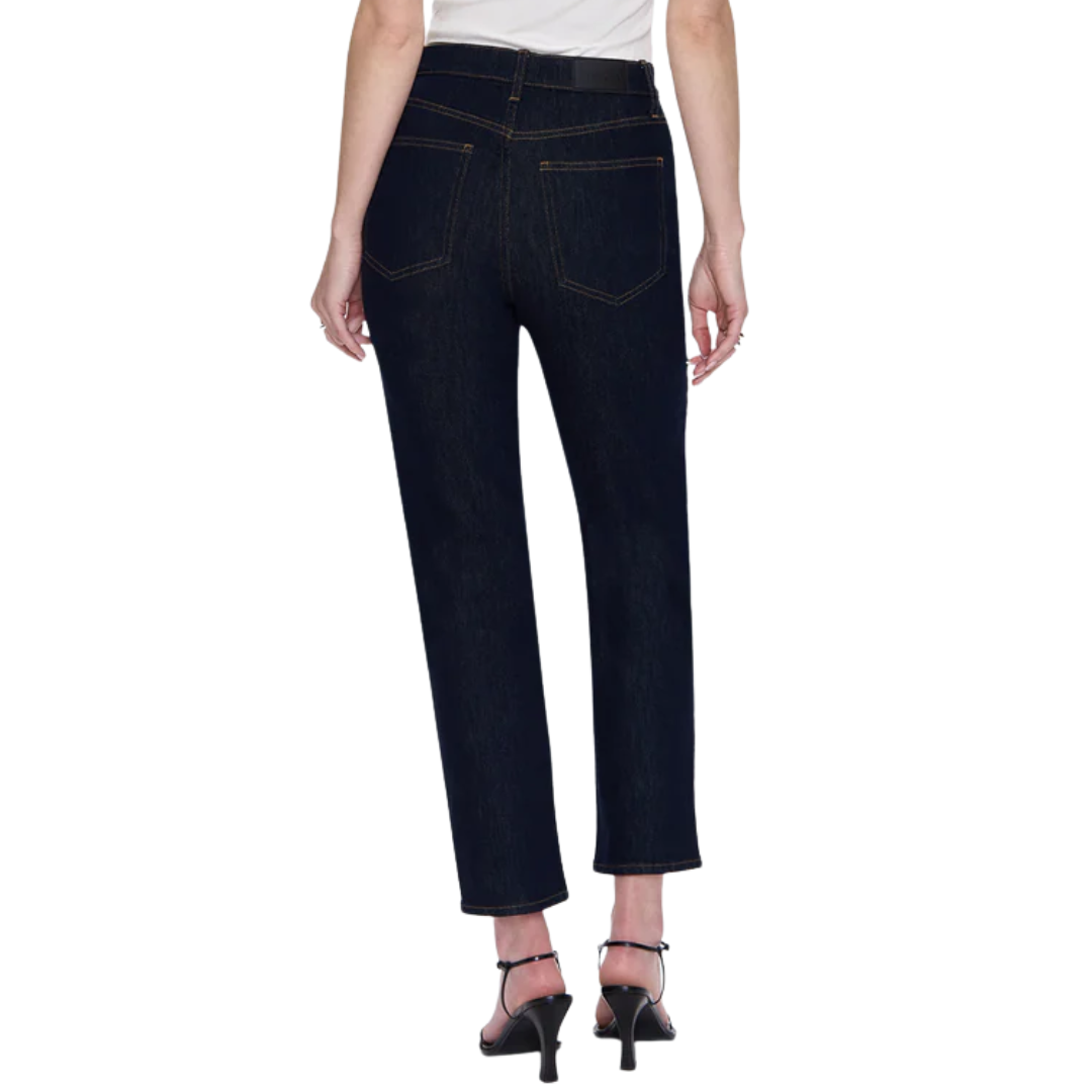 Bri High Rise Slim Straight in Nightfall