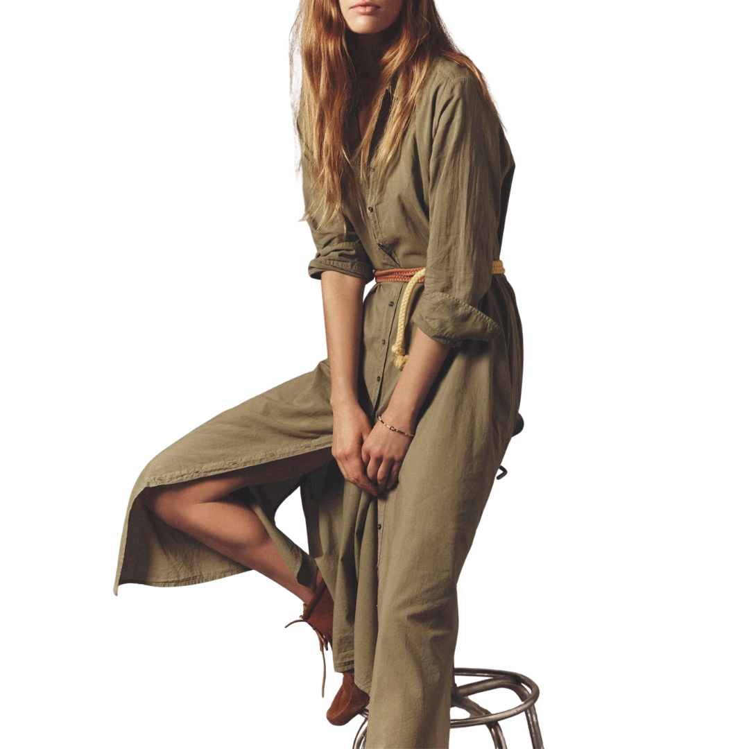 Boden Dress in Dark Seagrass