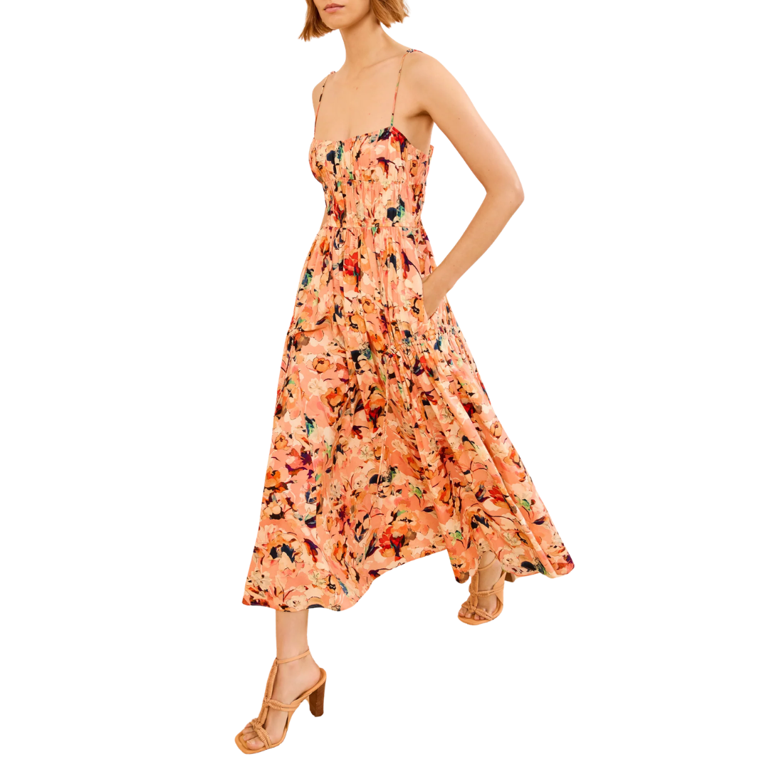 Vidri Cotton Cami Dress in Camellia