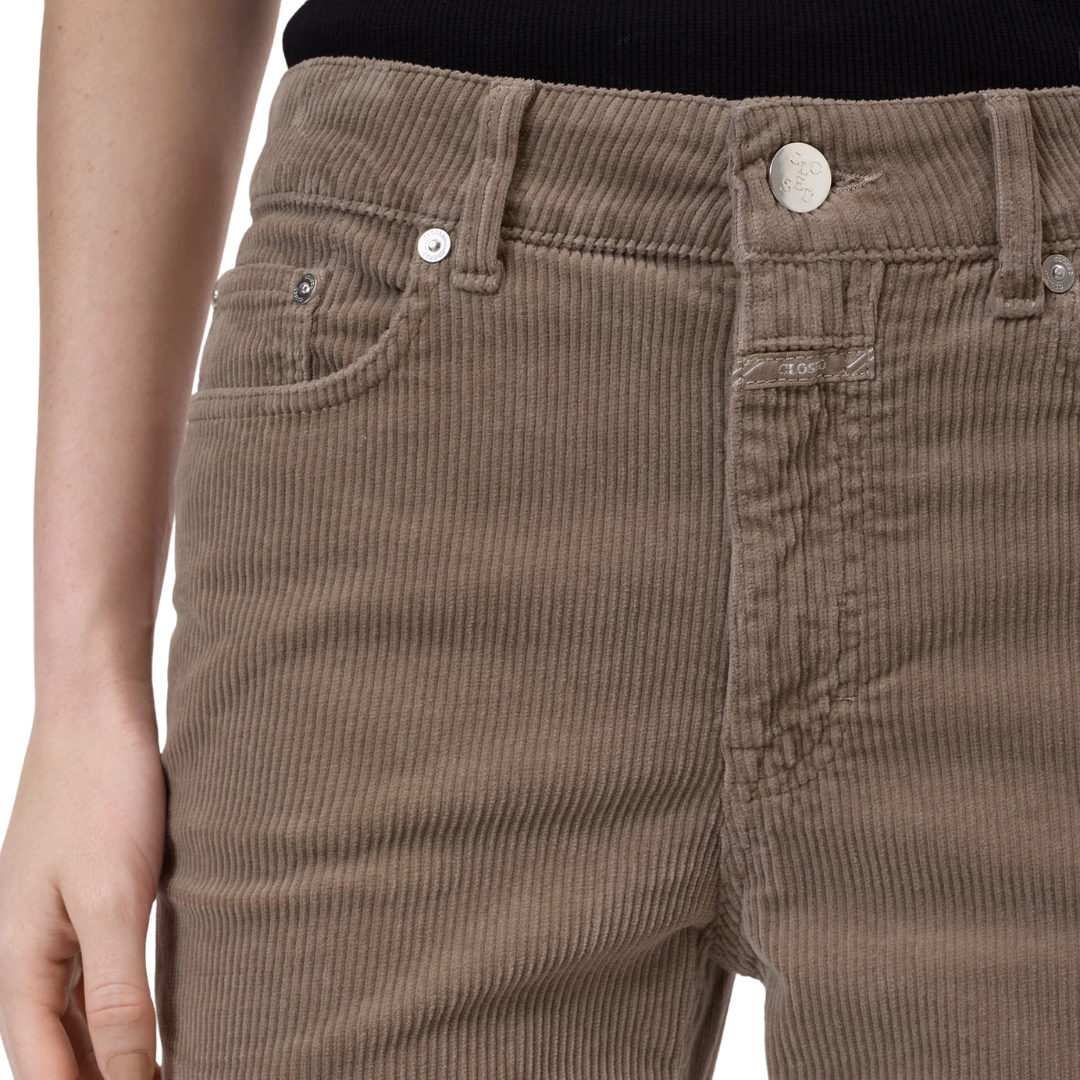 Milo Straight Corduroy in Clay Beige