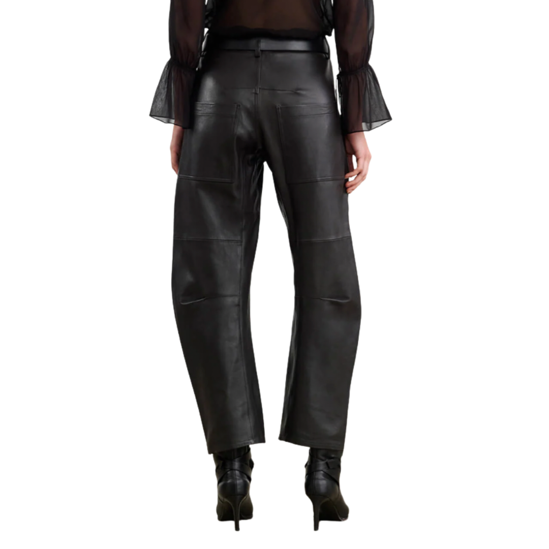 Shon Leather Pant in Black