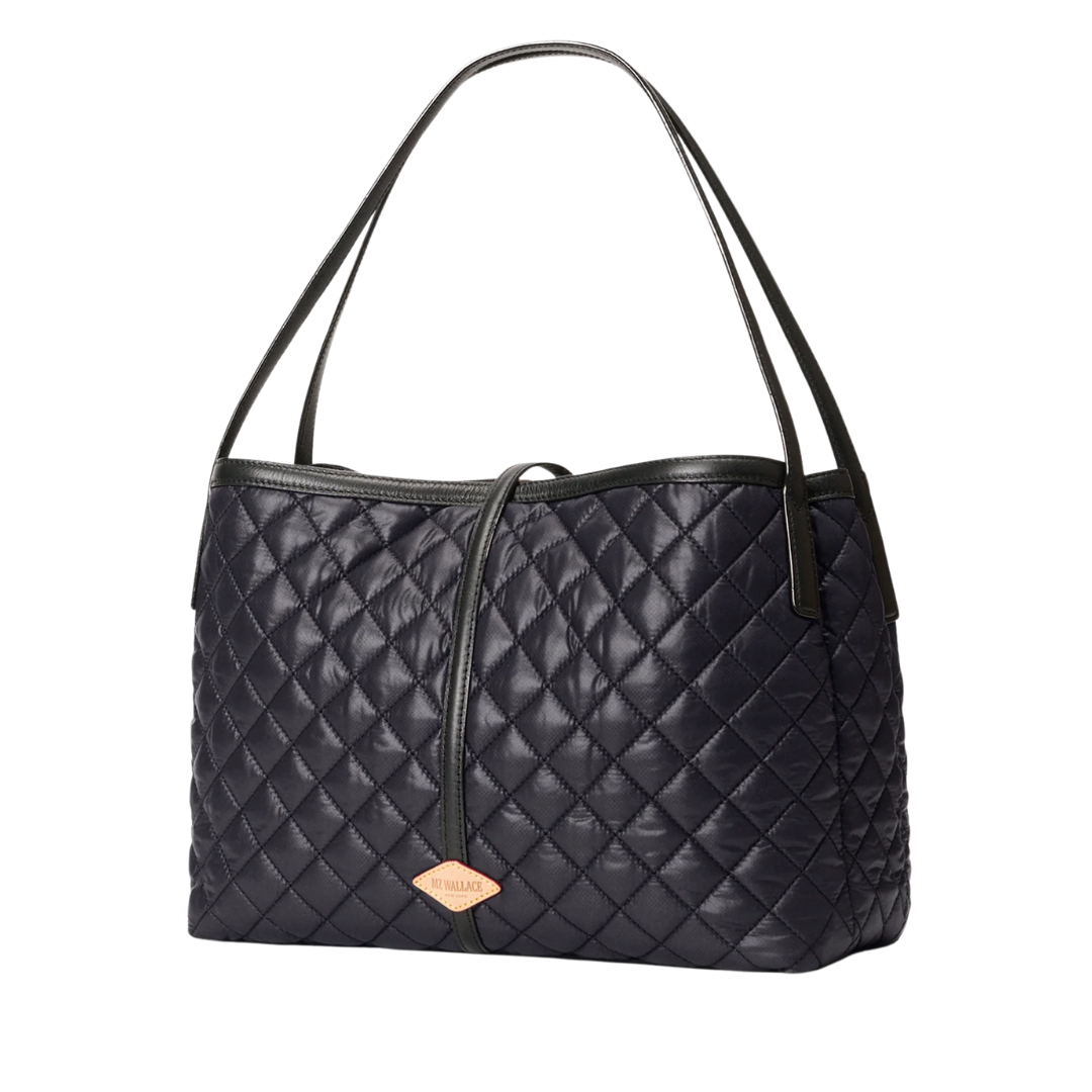 Astor East West Tote in Black