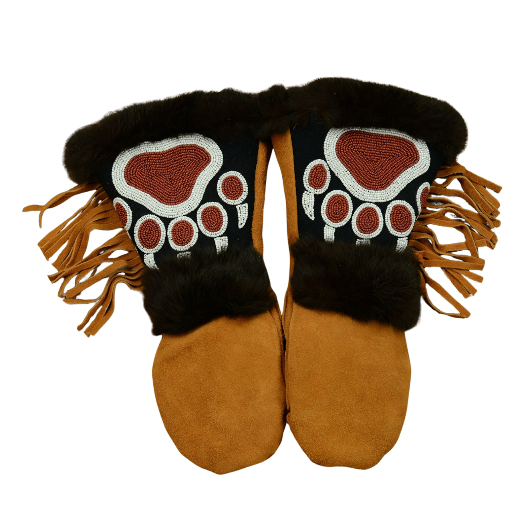 Boone Mittens in Brown