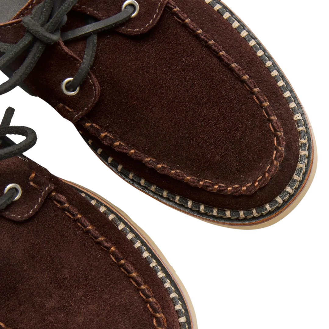 Collins Lug Loafer in Coffee Suede