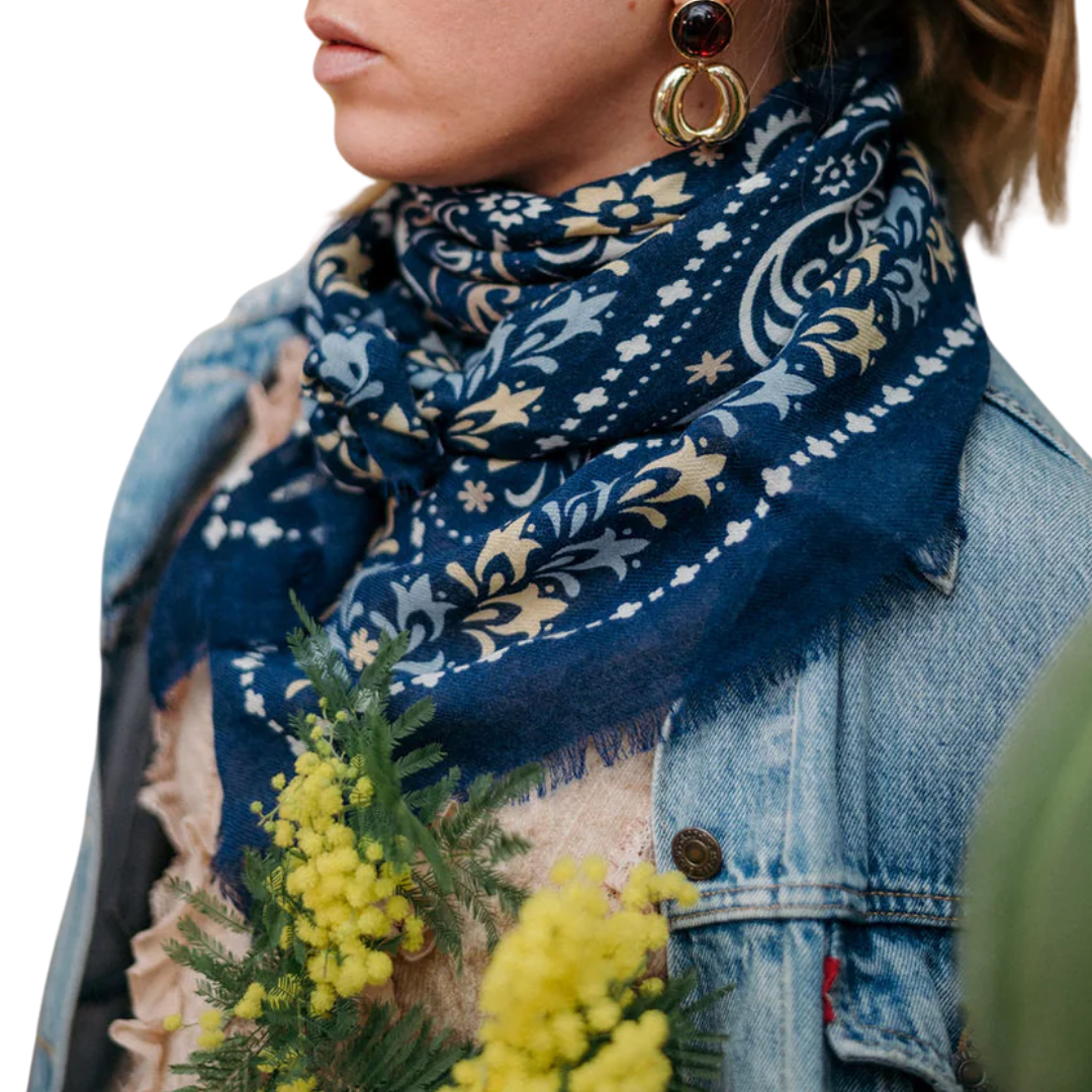 Faro Bandana Scarf in Blue