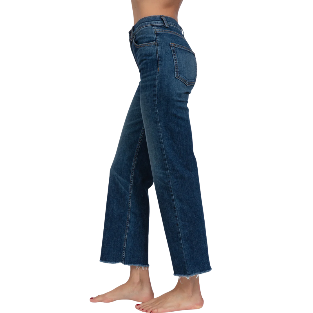 Crop Wide Leg in Chevelle