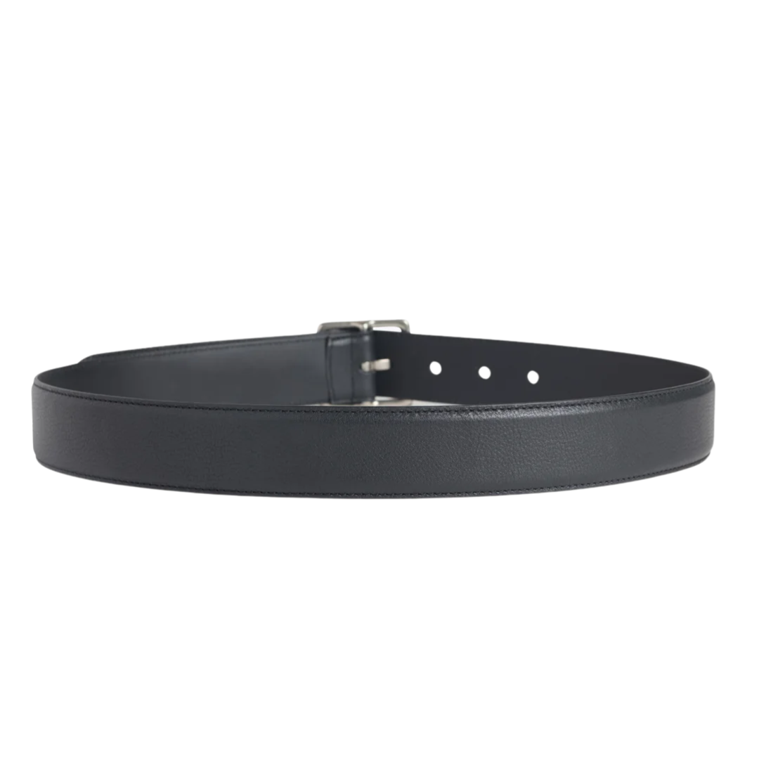 The Allie Belt in Black Tumbled Nickel