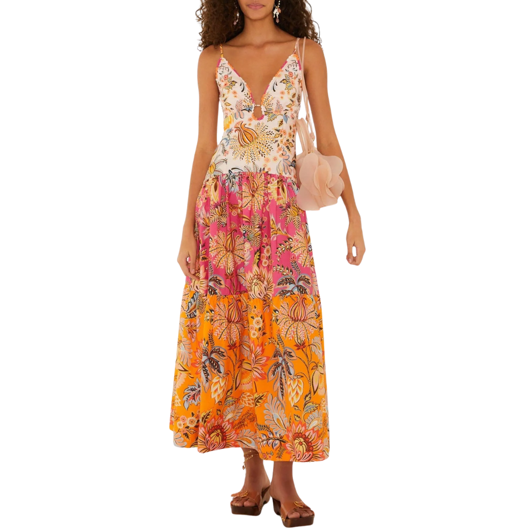 Multicolor Maxi Dress in Ligia Floral Mix