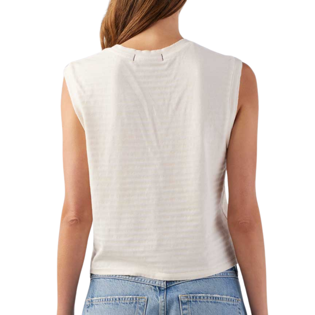 Sleeveless Babe Tee in Natural