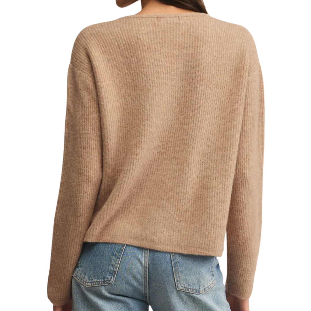 Emile Cardigan Classic in Biscuit