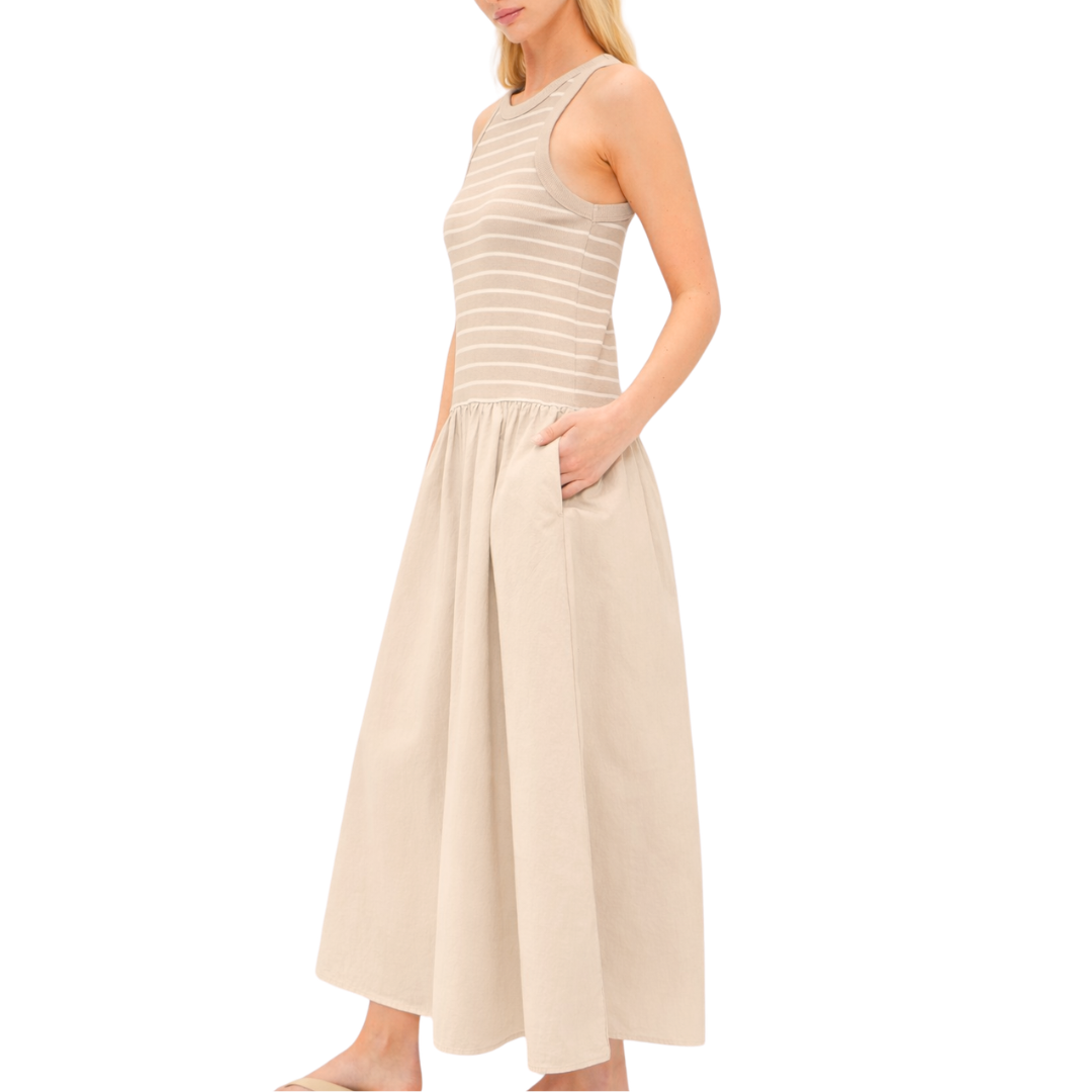 Romina Dress in Sesame