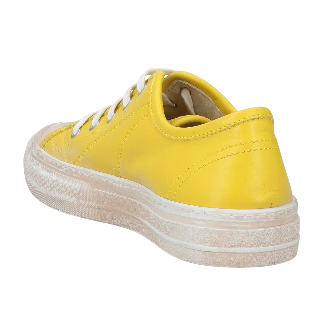 Gomma Double Sneaker in White/Yellow