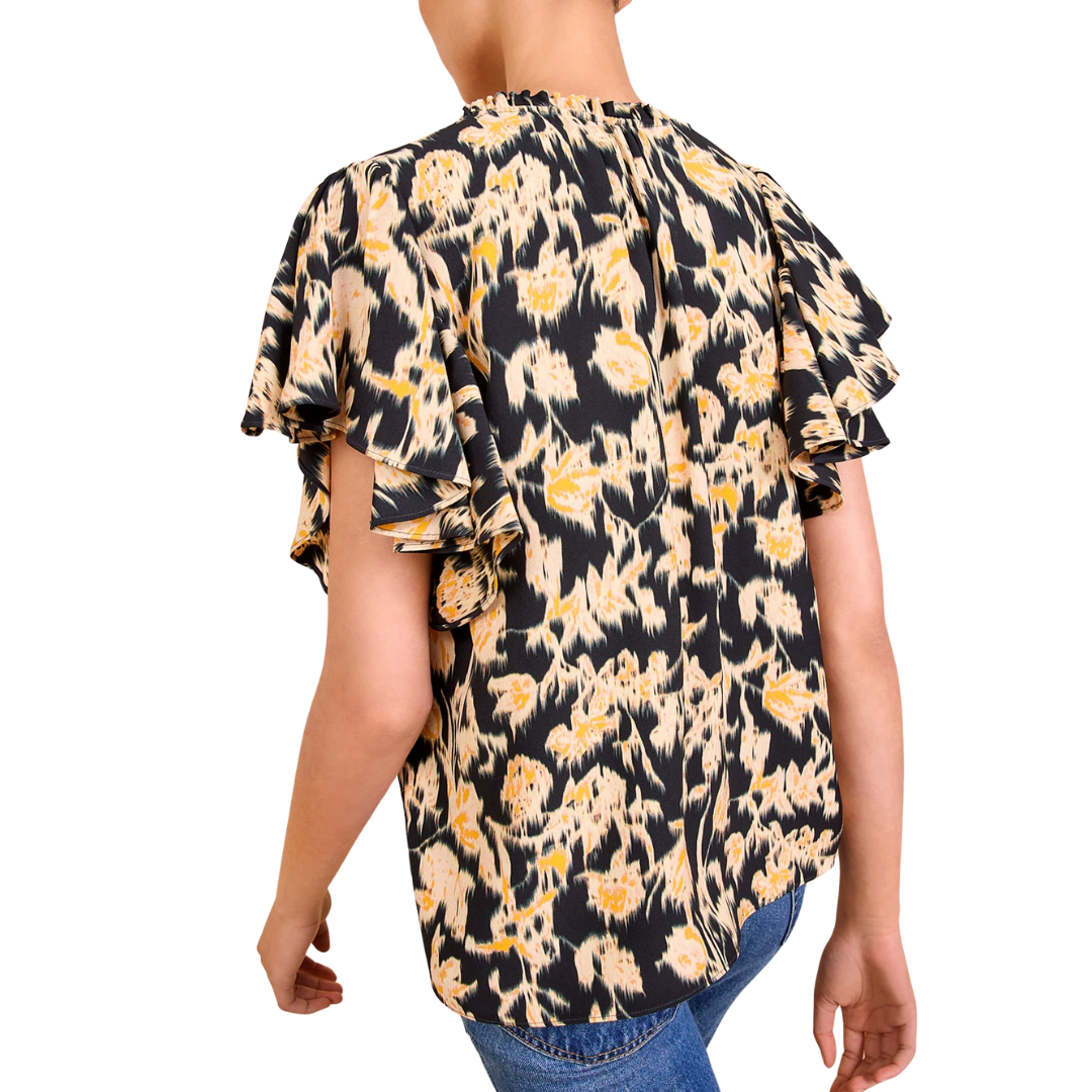 Lilo Flutter Sleeve in Tourmaline