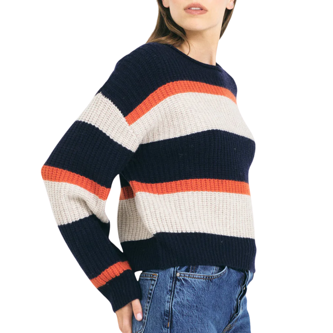 Yvonne Crewneck in Navy Combo