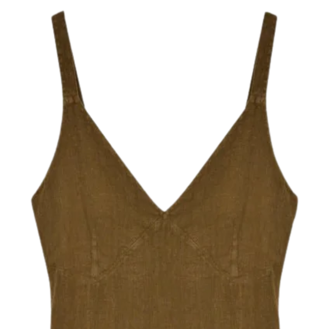 Bulbine Dress in Earthy Olive