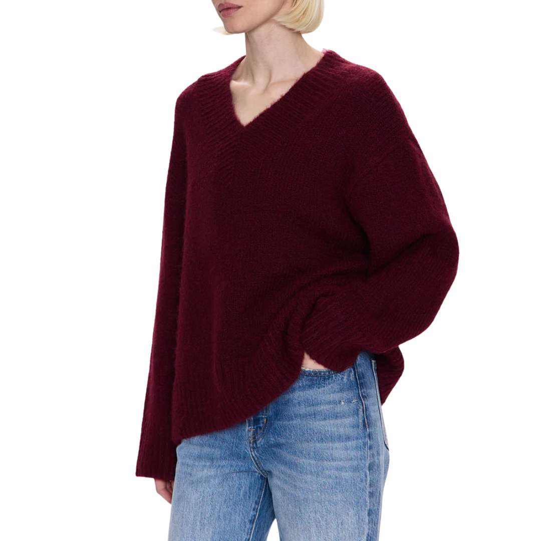 Talia Sweater in Claret