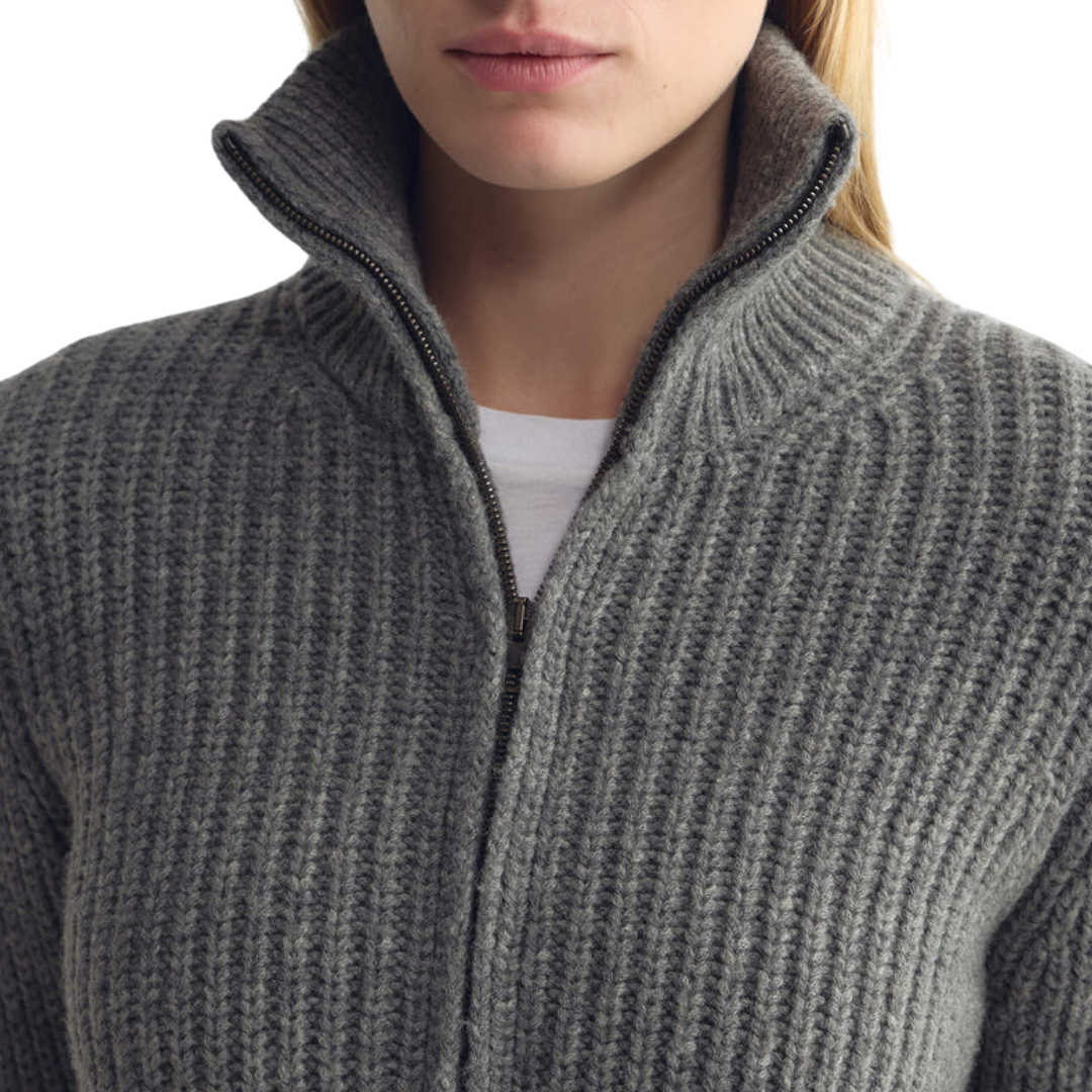 Arlen Cardigan in Medium Grey Melange