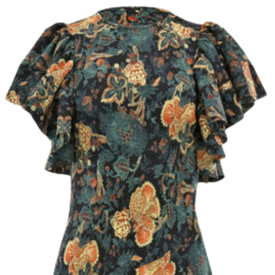 Mariam Bias Cut Dress in Nuit