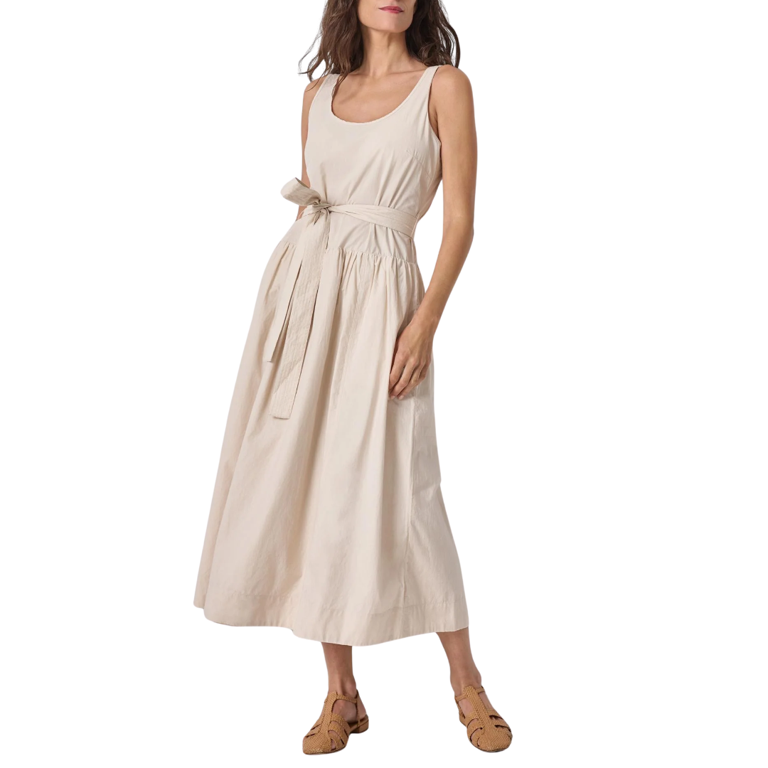 Poplin Maxi Yoke Dress in Bamboo