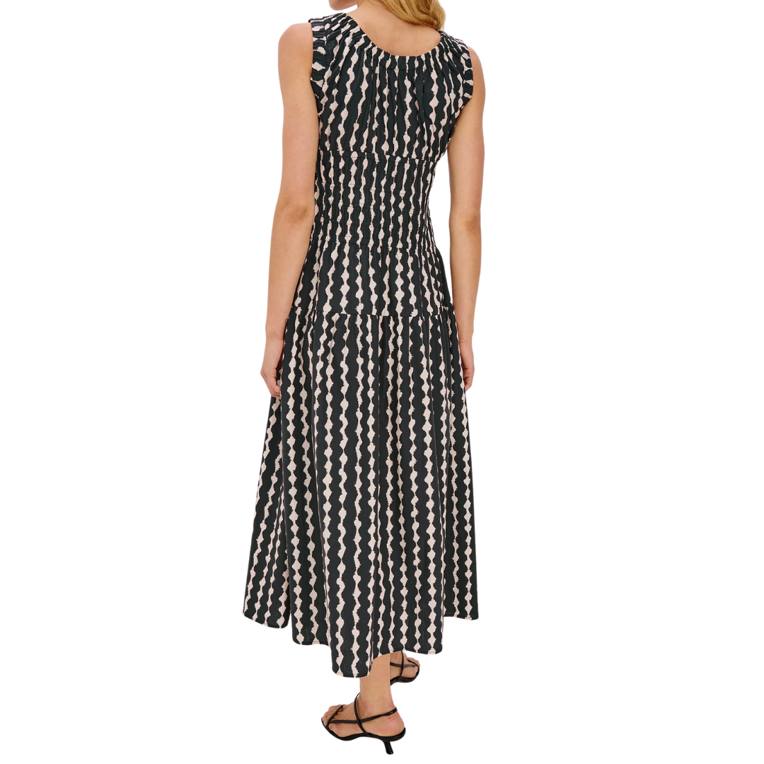 Anastasia Dress in Painted Noir