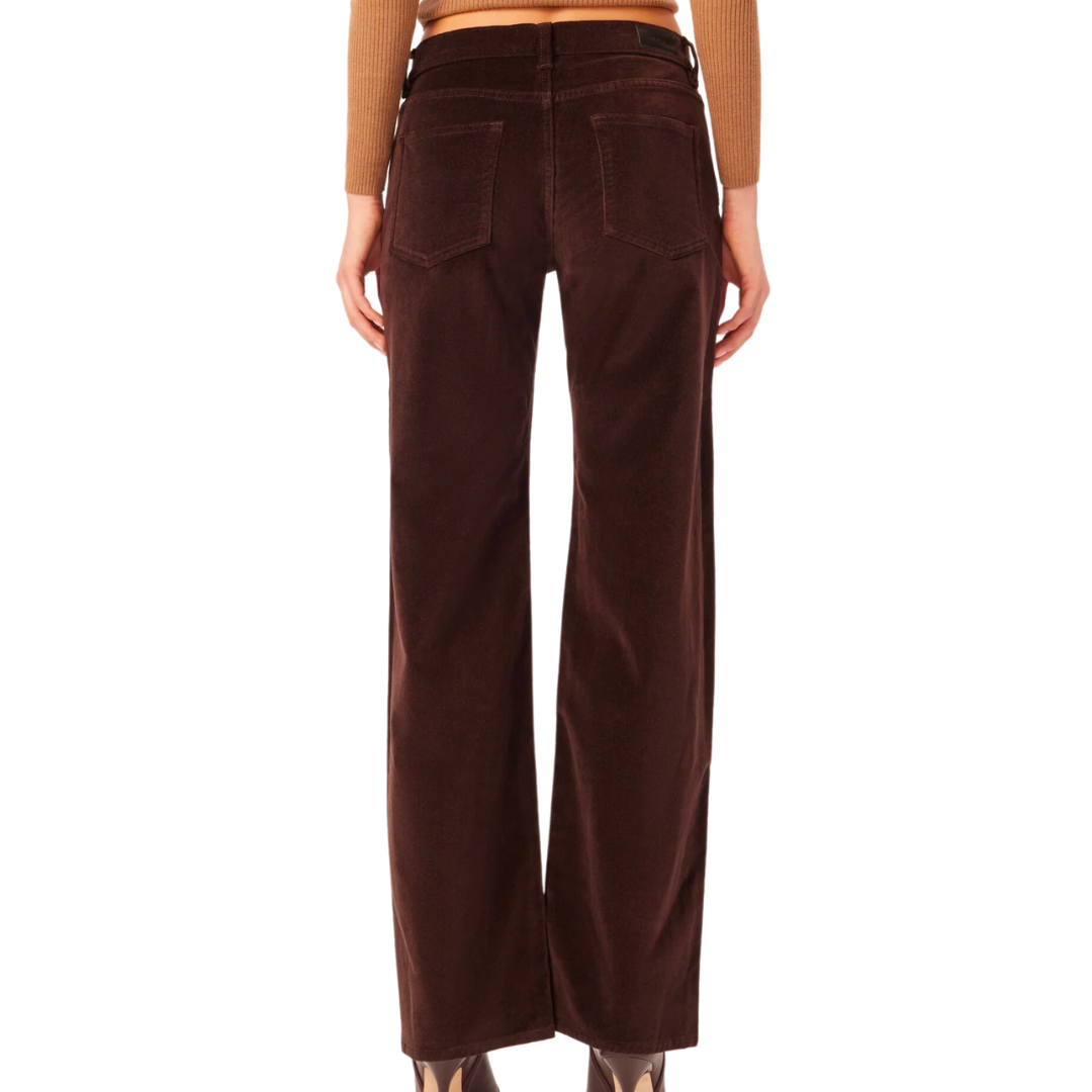 Drue Straight Low Rise Vintage 32" in Dark Mocha