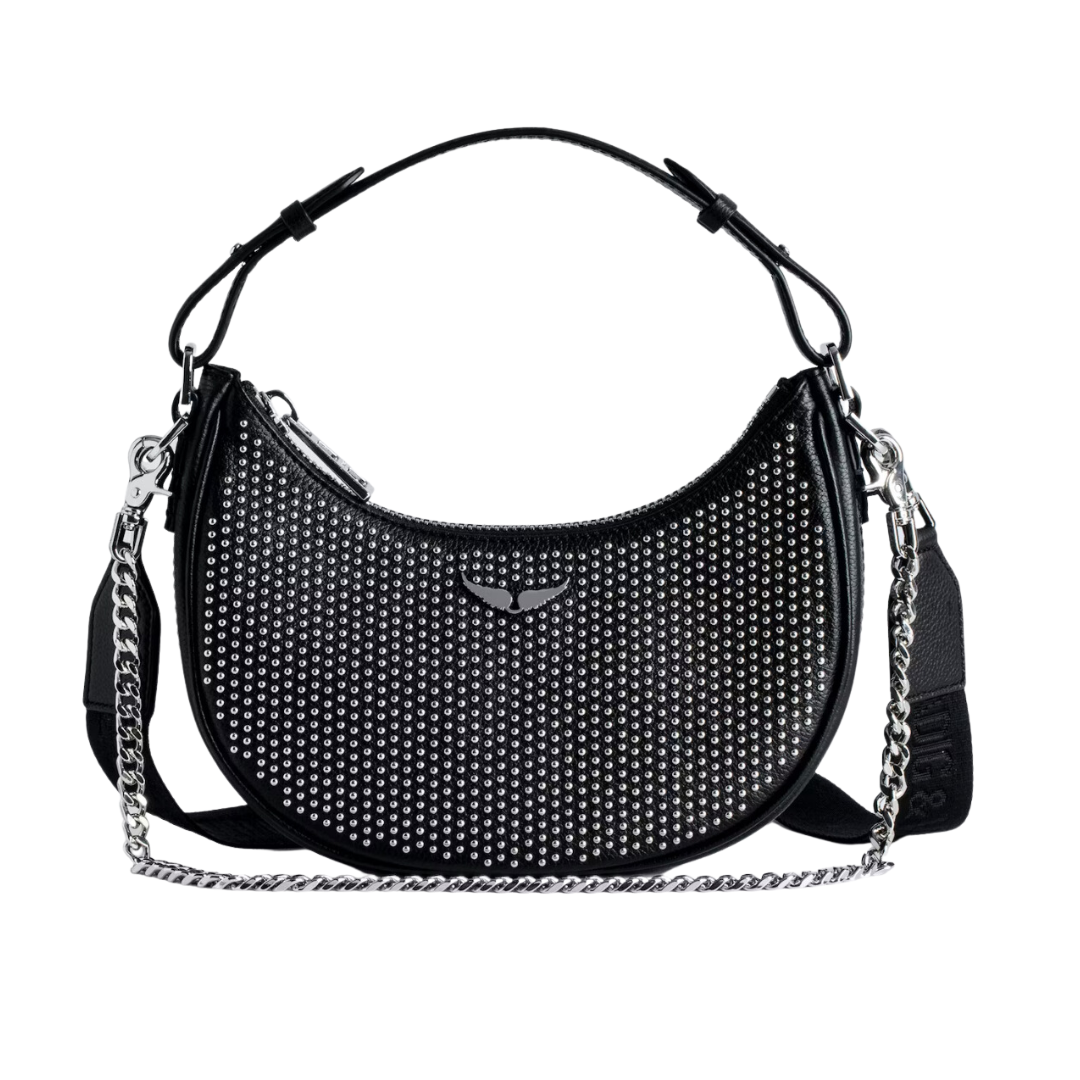Moonrock Dotted Swiss Bag in Noir