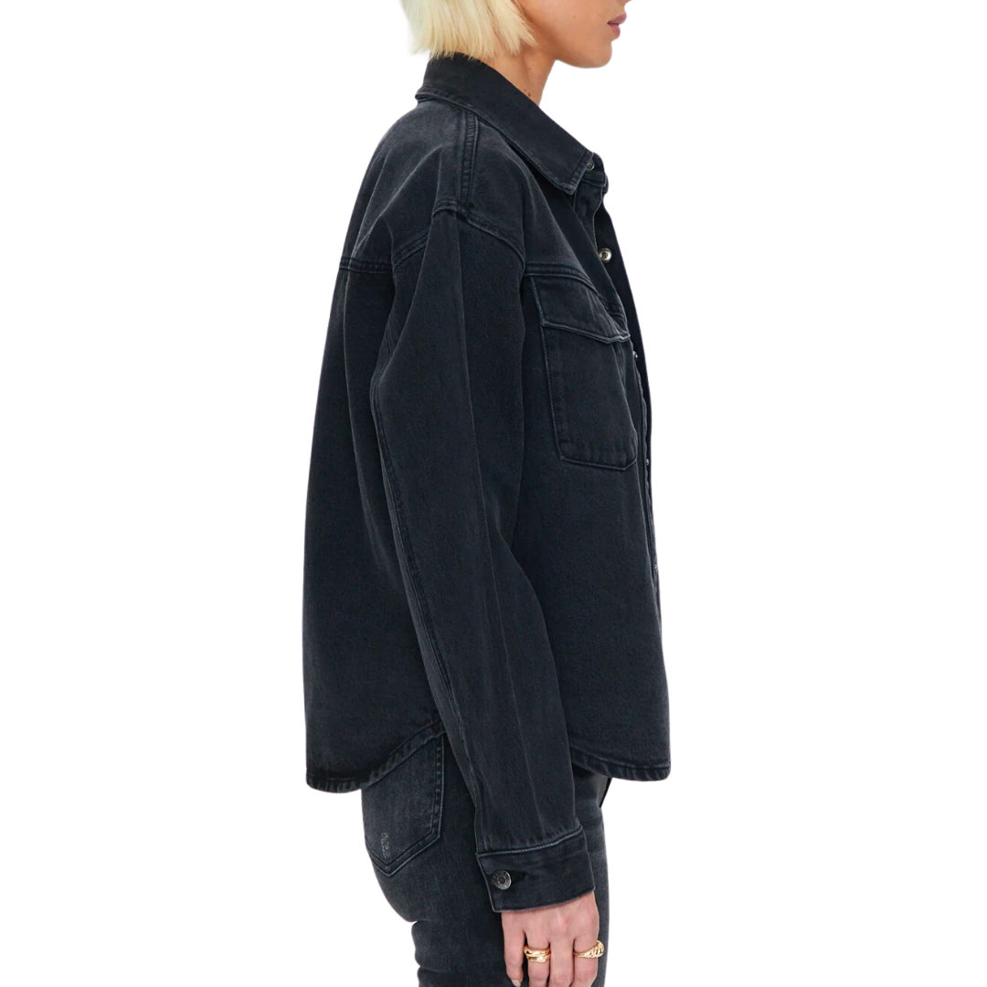 Wren Shacket in Pepper