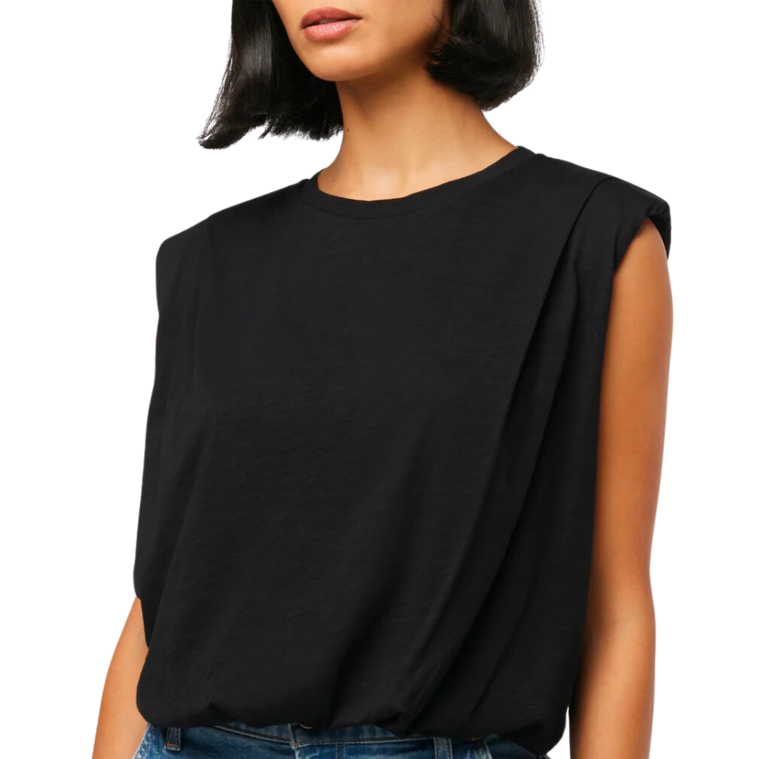 The Arden Sleeveless Tee in Black