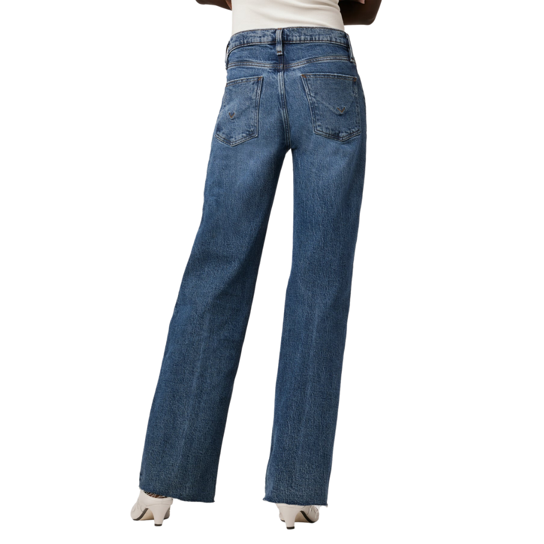 Rosie High-Rise Wide Leg Jean in Apollo