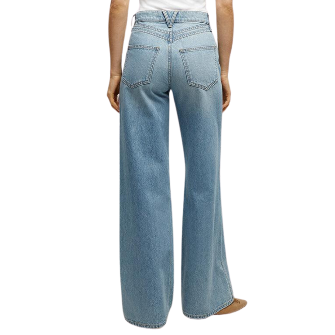 Taylor Double-Seam Wide-Leg Jean in Nova
