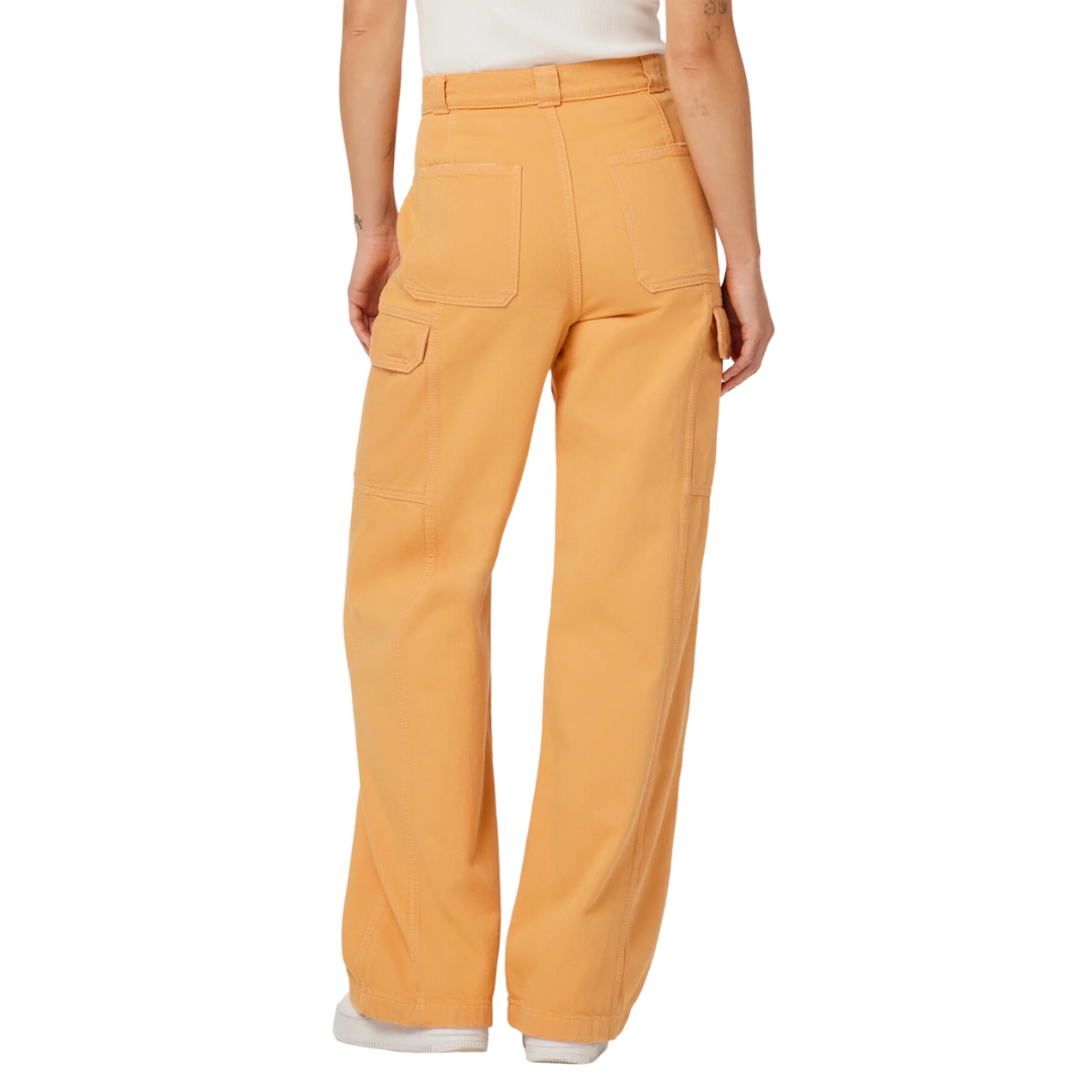 High-Rise Wide Leg Cargo in Clay