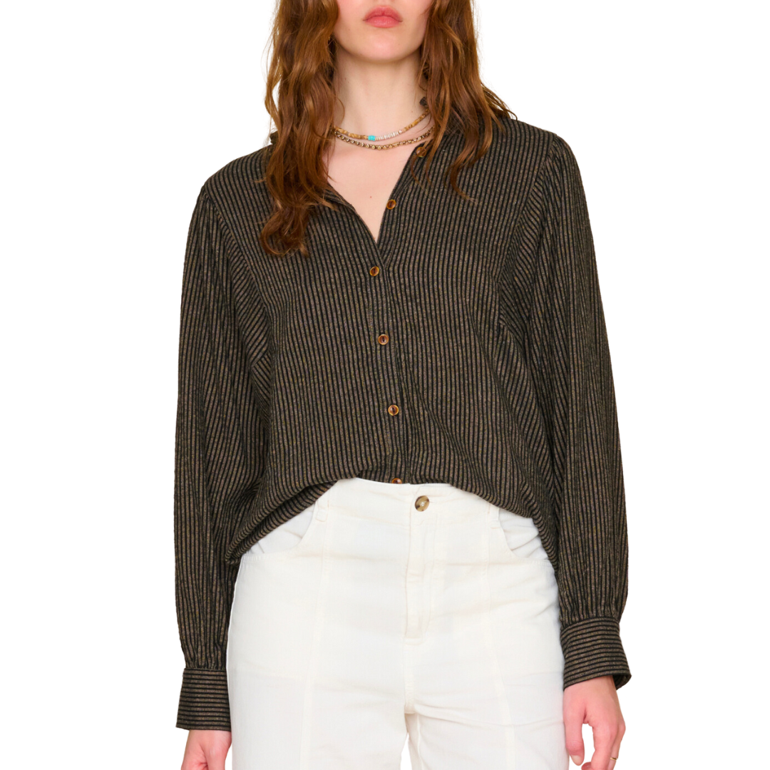 Serafina Shirt in Phantom Stripe