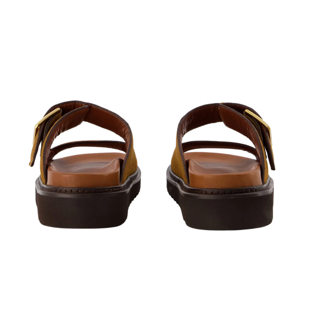 Alpha Cecilia Suede Sandals in Folk