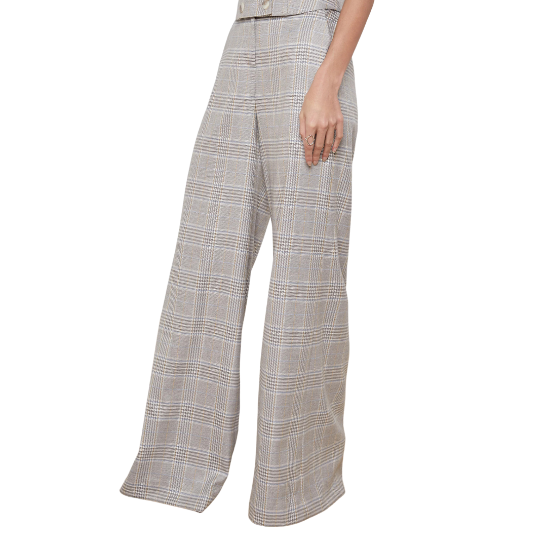 Pilar Pant in Ivory/Neutral Multi