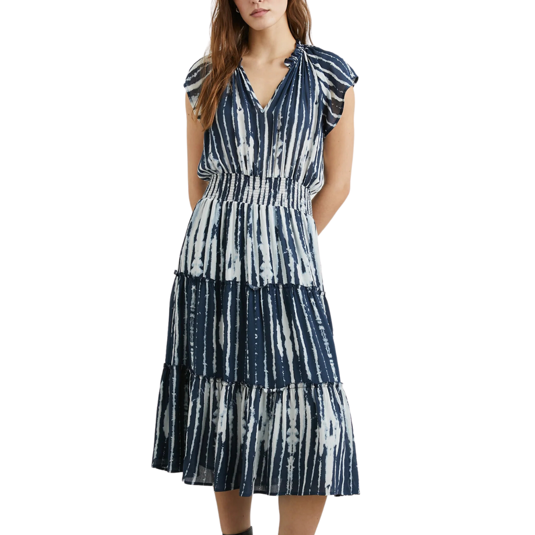 Amellia Dress in Indigo Nile
