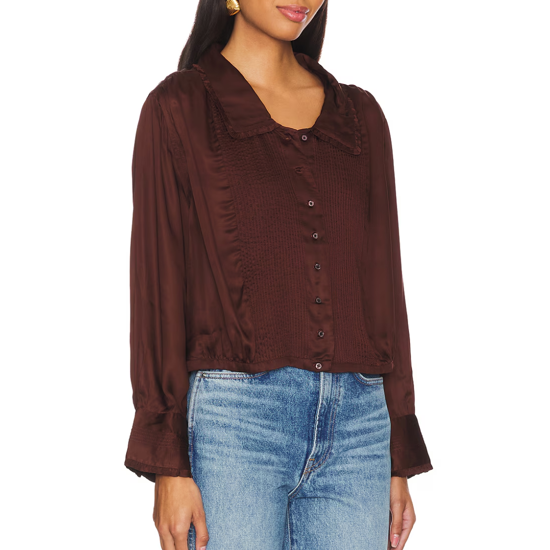 The Finch Top in Cinnabar