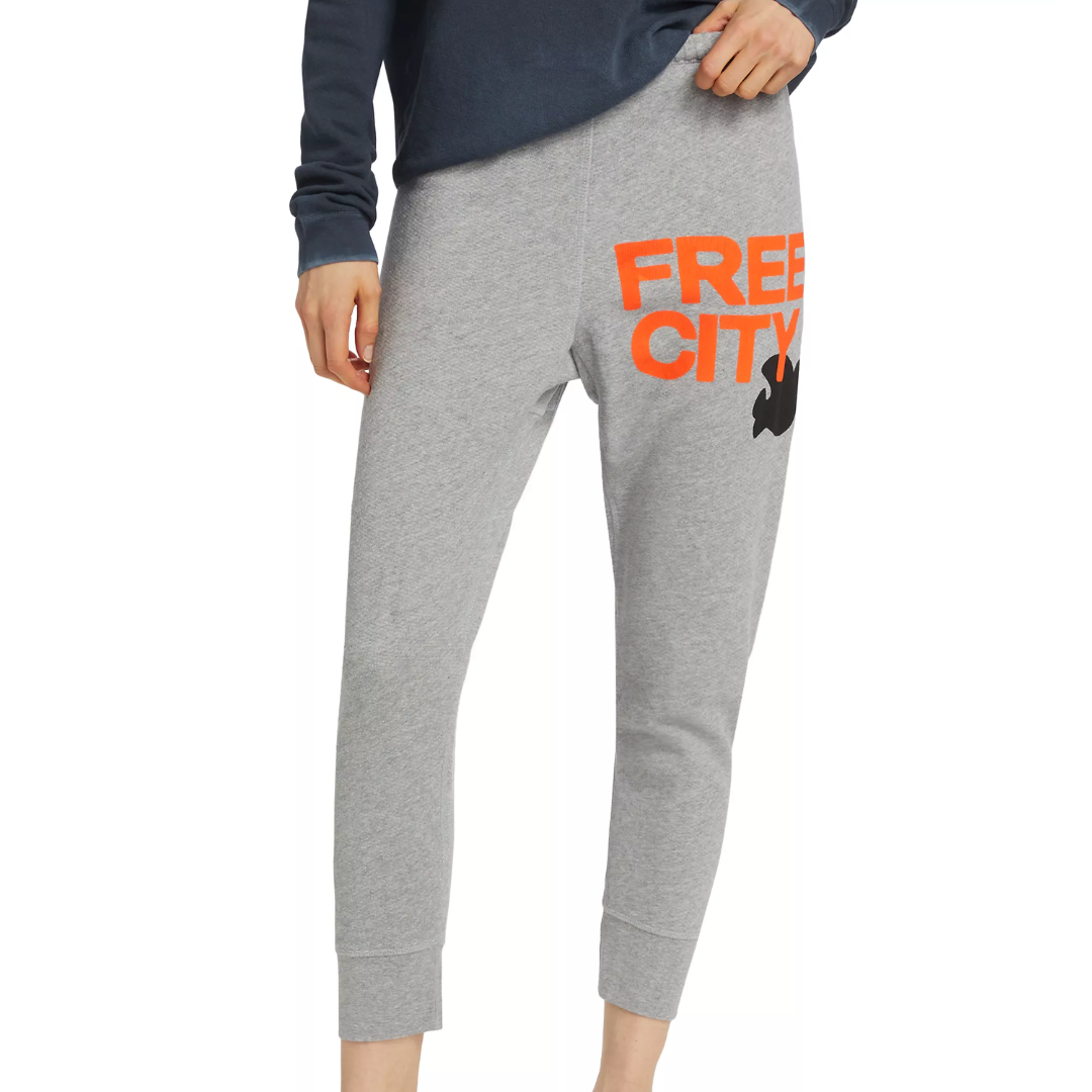FreeCity Heather 3/4 Sweats in Heather Electric