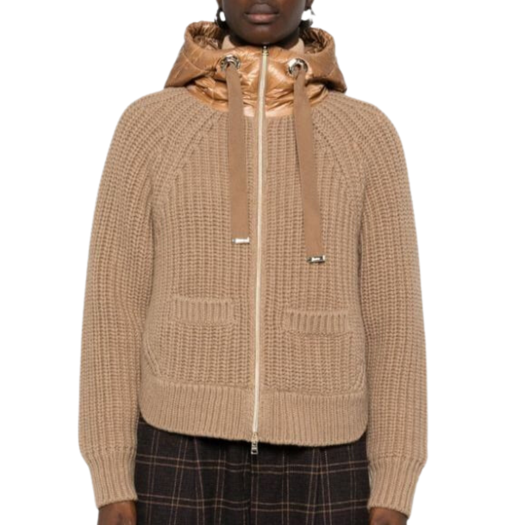 Infinity Wool and Nylon Ultralight Sweatshirt in Camel