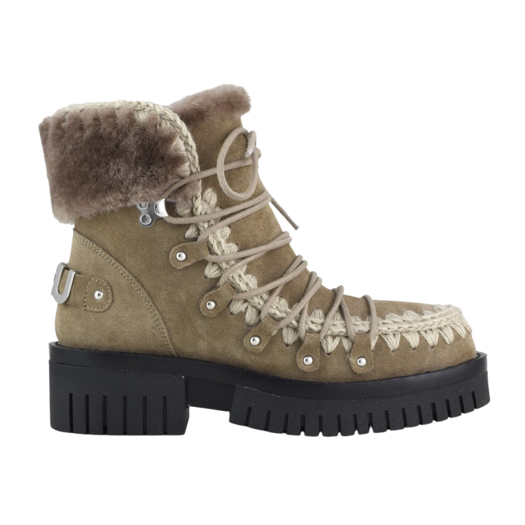 Eskimo Combat Lace Up in Elephant Grey