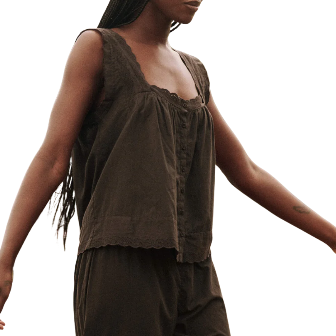 The Eyelet Tank in Black