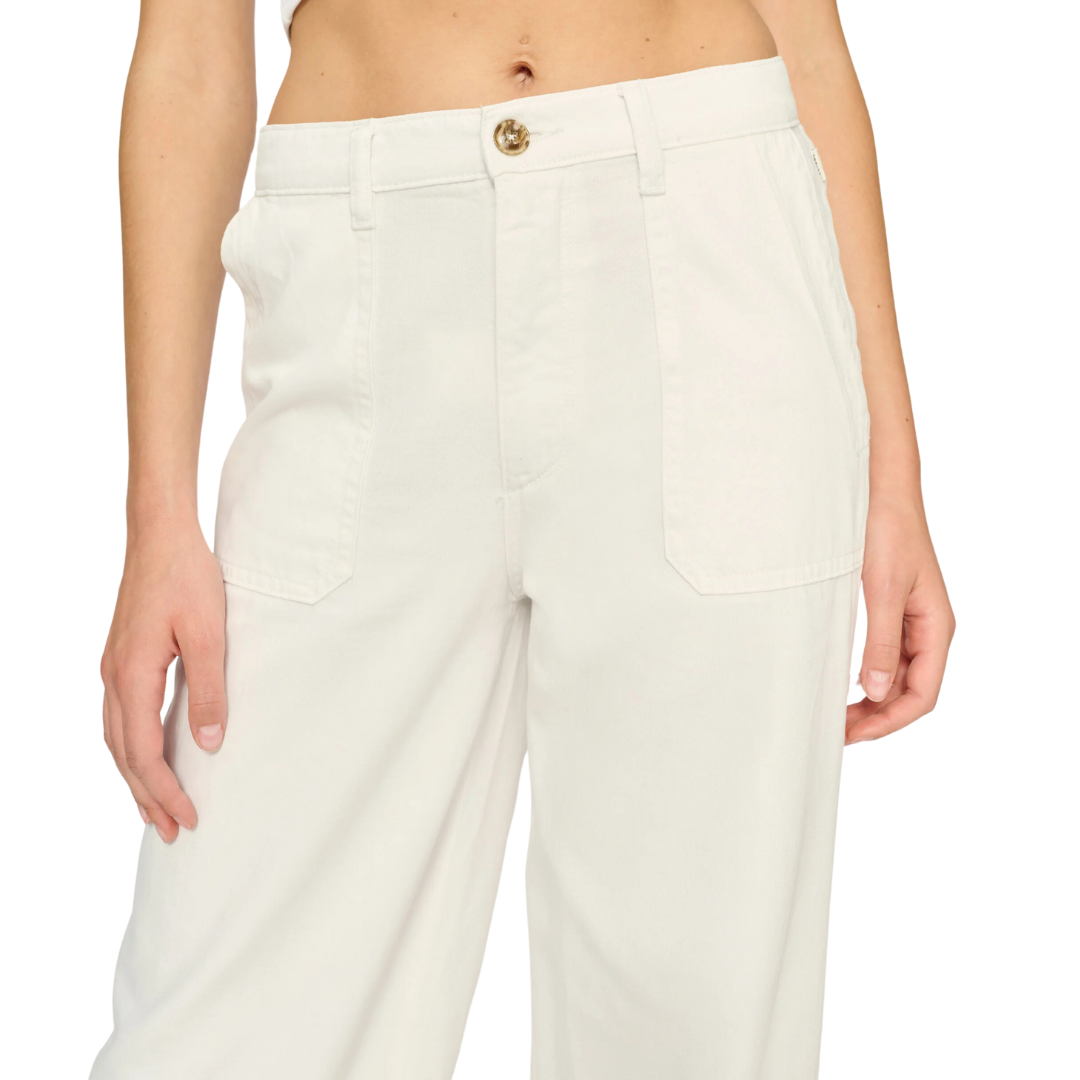 Zoie Wide Leg Relaxed 32" Jeans in White