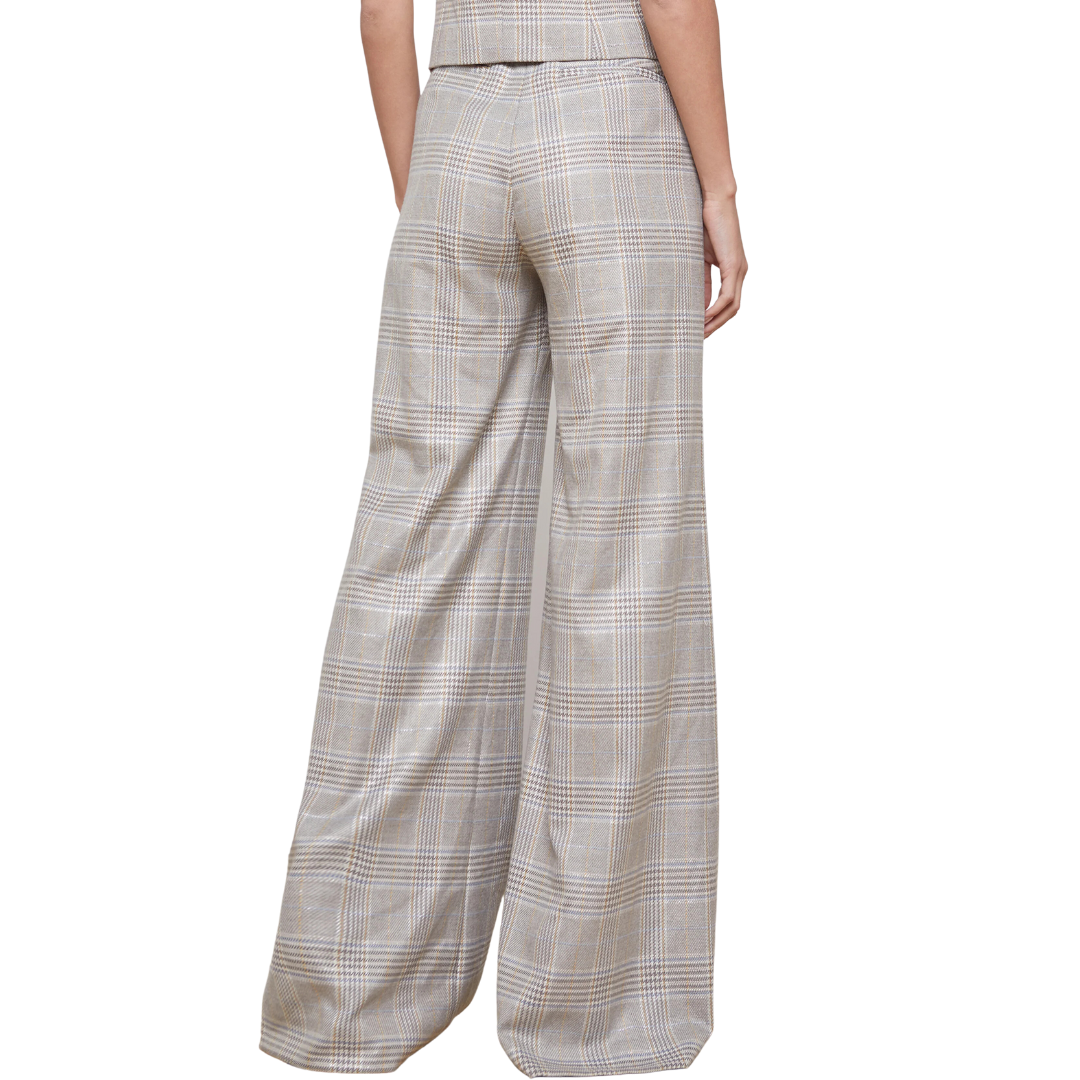 Pilar Pant in Ivory/Neutral Multi