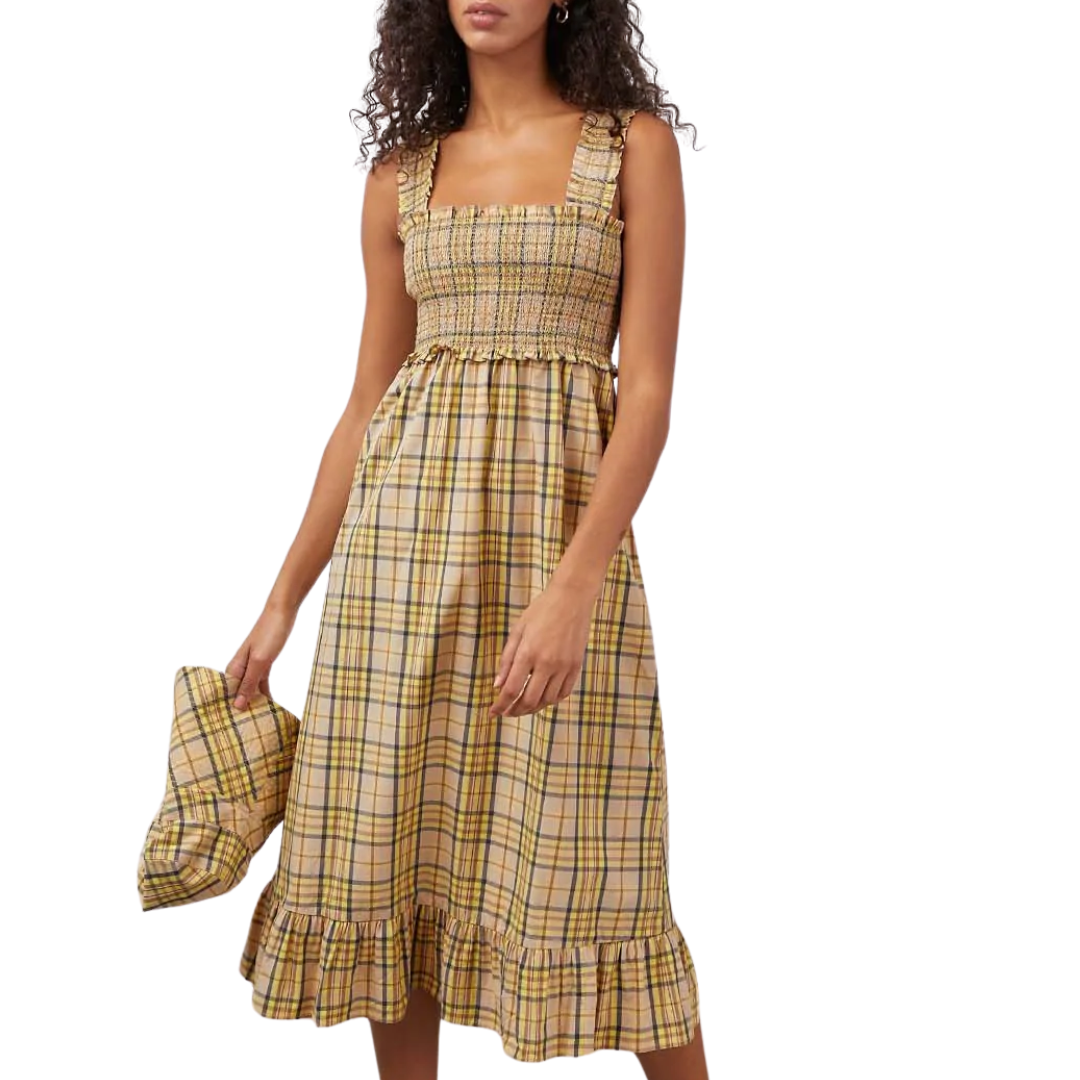 Rumi in Sunflower Plaid