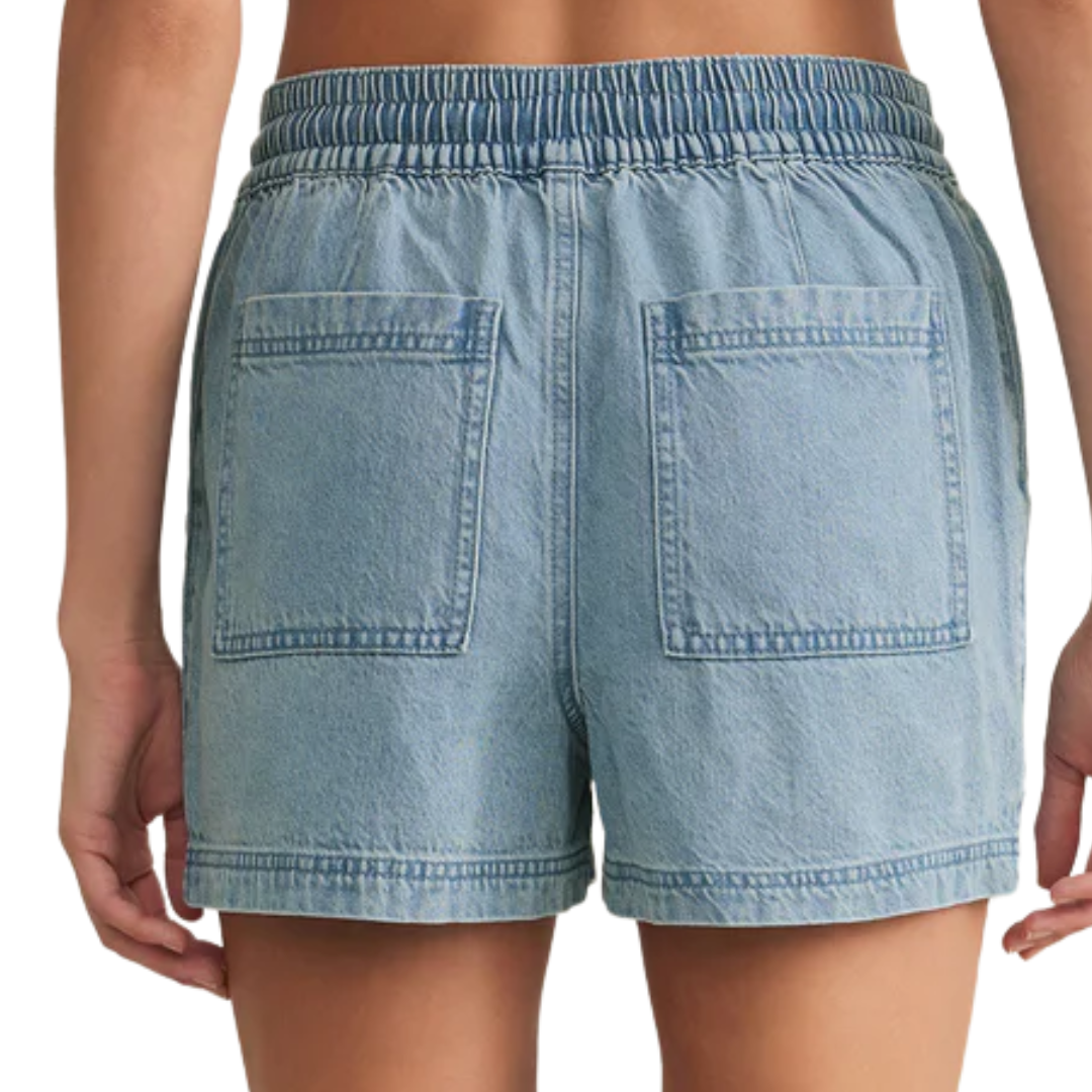 Summerland Luxe Soft Denim Short in Vintage Indigo