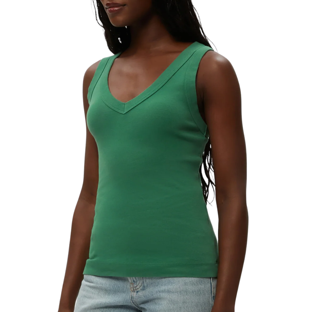 Maya V-Neck Tank in Palm