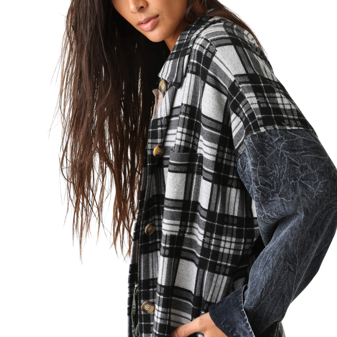 Fletcher Jacket in Heather Grey/Onyx
