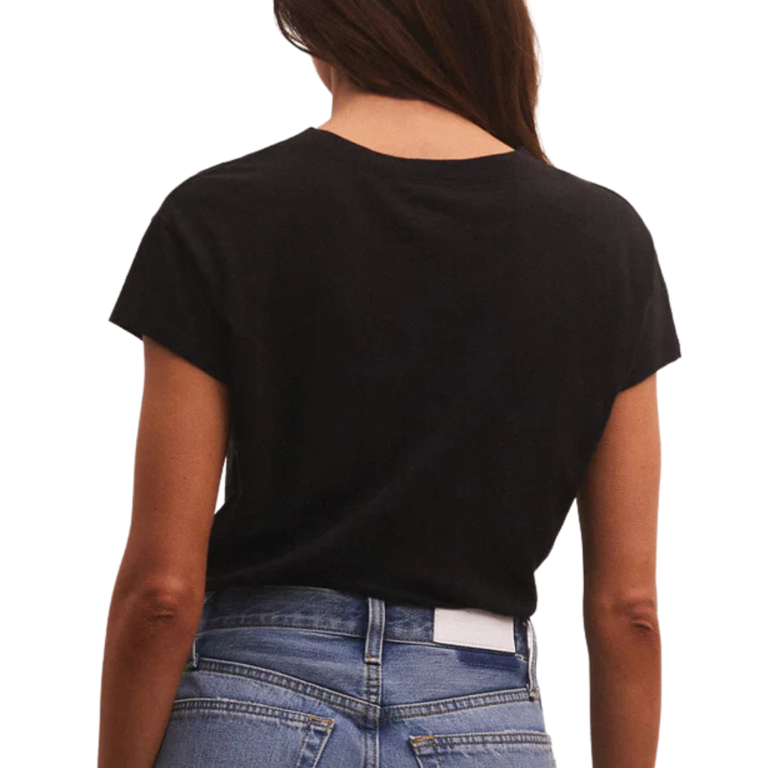 Modern Slub Tee in Black