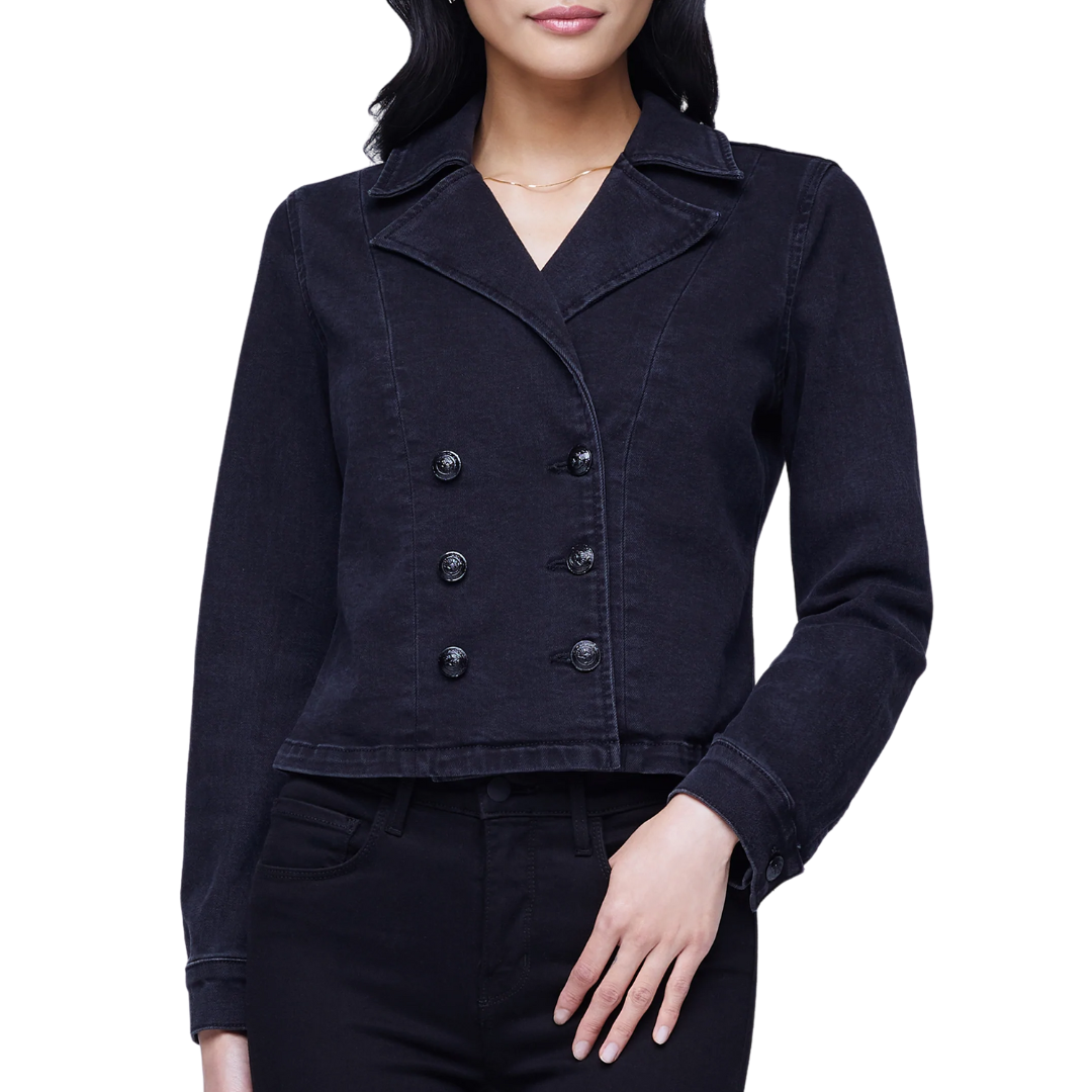 Admiral Jacket in Washed Black