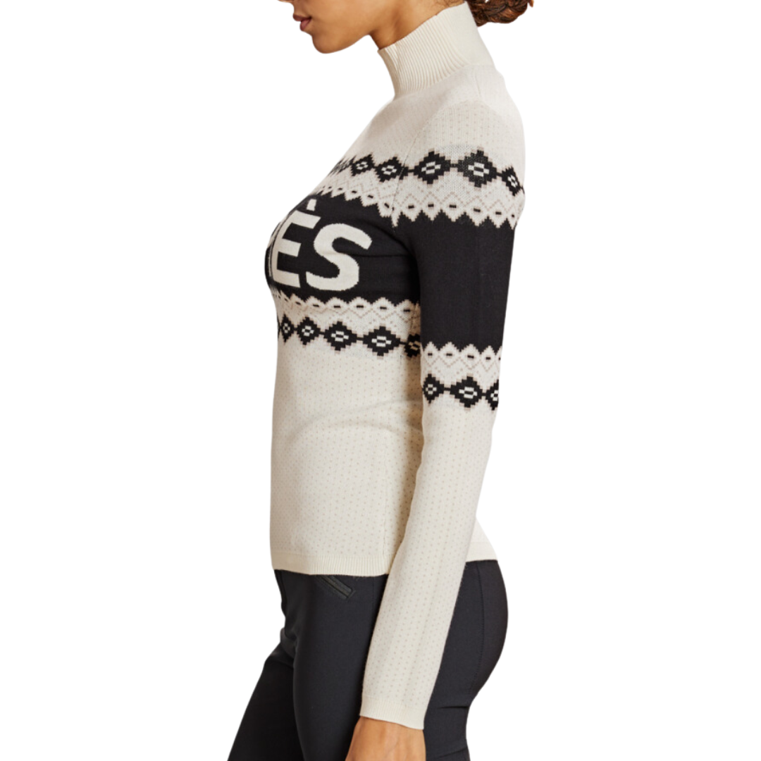 Aurora Mock Neck Sweater in Ivory