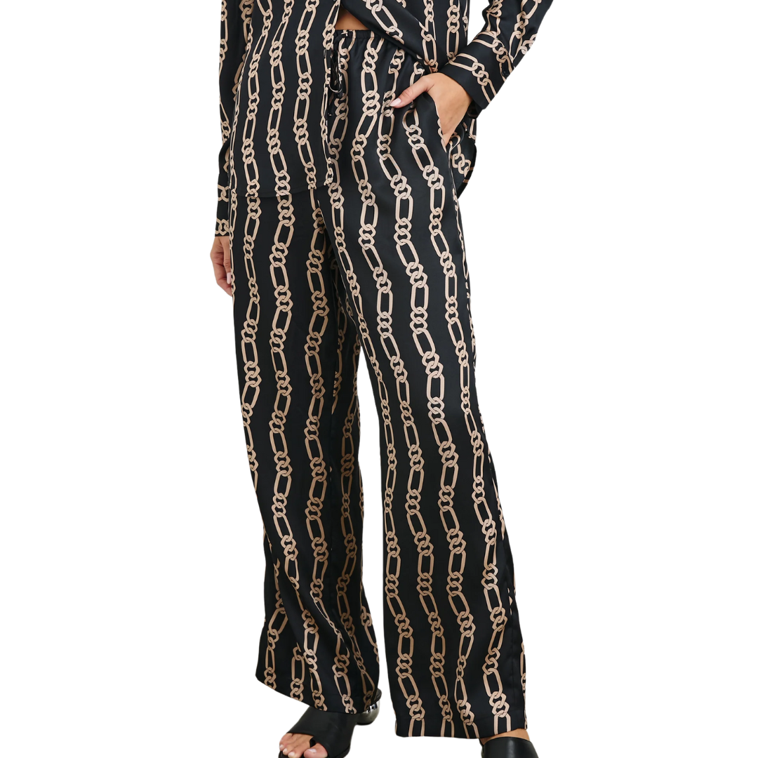 Damani Pant in Black Gold Link